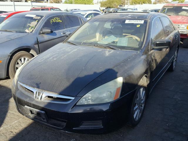 1HGCM66356A014731 - 2006 HONDA ACCORD LX BLACK photo 2