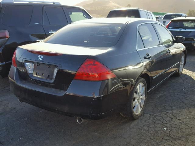 1HGCM66356A014731 - 2006 HONDA ACCORD LX BLACK photo 4