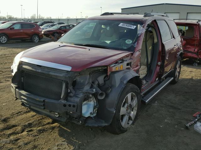 1GKKVRED8BJ247486 - 2011 GMC ACADIA SLT RED photo 2