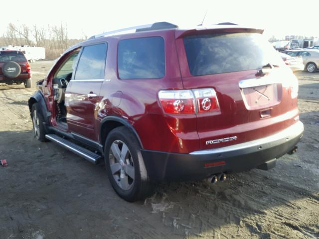 1GKKVRED8BJ247486 - 2011 GMC ACADIA SLT RED photo 3