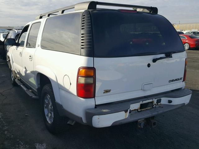 3GNFK16T82G292806 - 2002 CHEVROLET SUBURBAN K WHITE photo 3