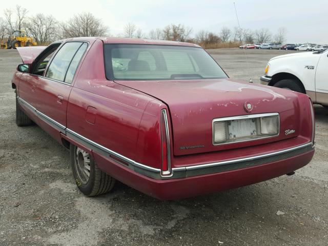 1G6KF52Y2RU269262 - 1994 CADILLAC DEVILLE CO MAROON photo 3