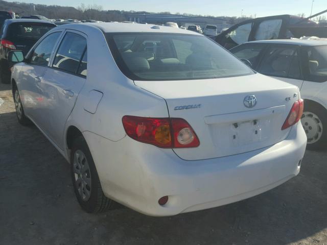 1NXBU4EE0AZ358911 - 2010 TOYOTA COROLLA BA WHITE photo 3