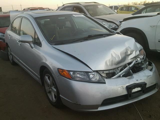 1HGFA16878L010112 - 2008 HONDA CIVIC EX SILVER photo 1