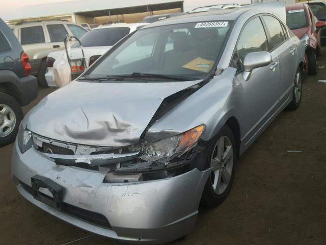 1HGFA16878L010112 - 2008 HONDA CIVIC EX SILVER photo 2