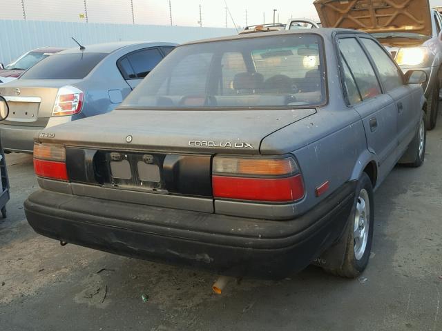 JT2AE92E1K0102163 - 1989 TOYOTA COROLLA DL GRAY photo 4