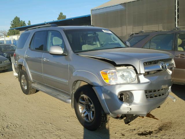 5TDZT34A35S243874 - 2005 TOYOTA SEQUOIA SR GRAY photo 1