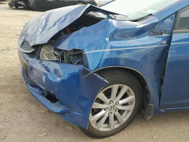 2HGFG3B81CH540467 - 2012 HONDA CIVIC EX 蓝色 照片 9