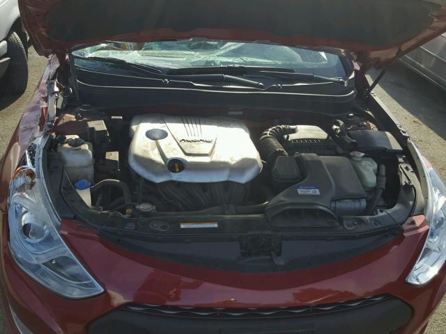 KMHEC4A4XBA000943 - 2011 HYUNDAI SONATA HYB RED photo 7