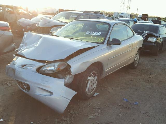 3FAFP11372R141998 - 2002 FORD ESCORT ZX2 SILVER photo 2