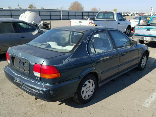 2HGEJ6673VH582786 - 1997 HONDA CIVIC LX GREEN photo 4