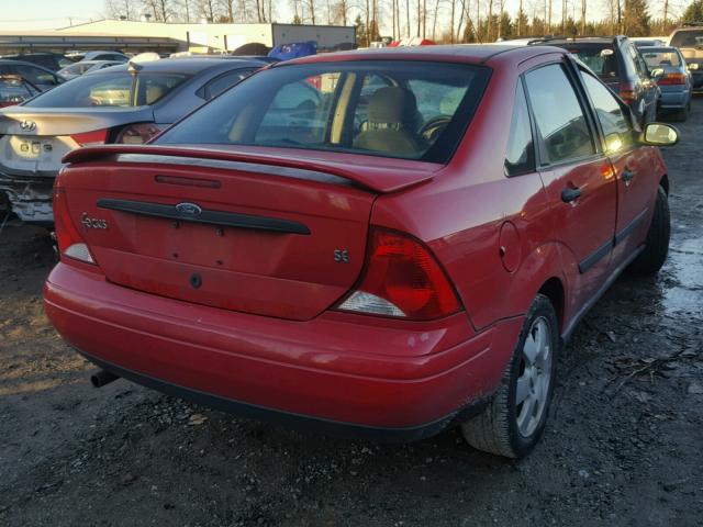 1FAFP34311W277191 - 2001 FORD FOCUS SE RED photo 4