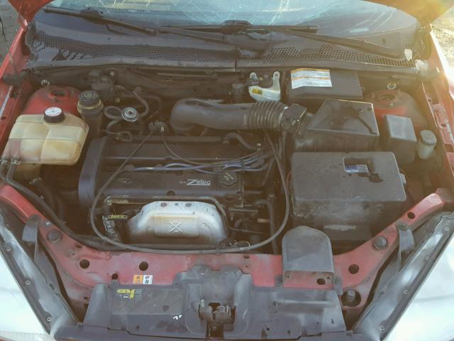 1FAFP34311W277191 - 2001 FORD FOCUS SE RED photo 7