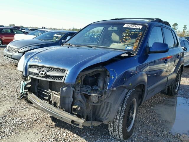 KM8JN12D75U218511 - 2005 HYUNDAI TUCSON GLS BLUE photo 2