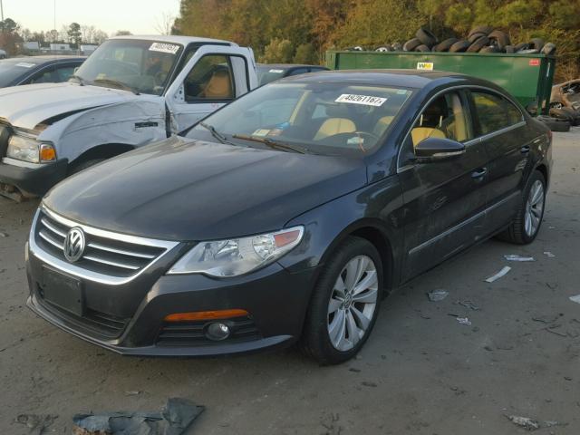 WVWMP7AN3AE539264 - 2010 VOLKSWAGEN CC SPORT GRAY photo 2