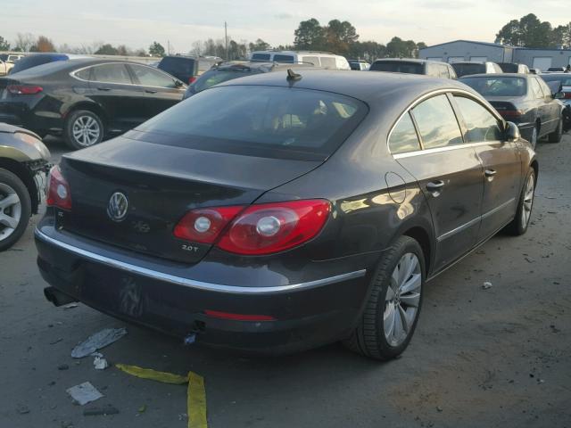 WVWMP7AN3AE539264 - 2010 VOLKSWAGEN CC SPORT GRAY photo 4