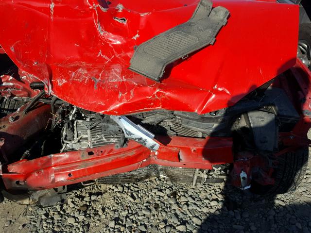 JM1BK12G081843270 - 2008 MAZDA 3 I RED photo 7