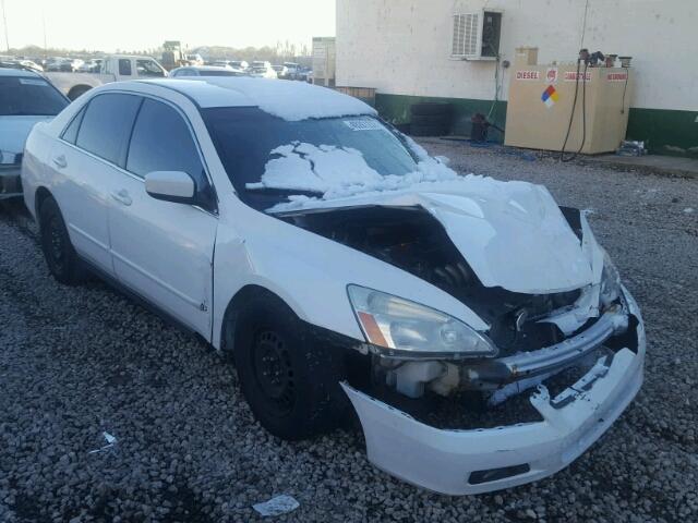 1HGCM56486A156879 - 2006 HONDA ACCORD LX WHITE photo 1