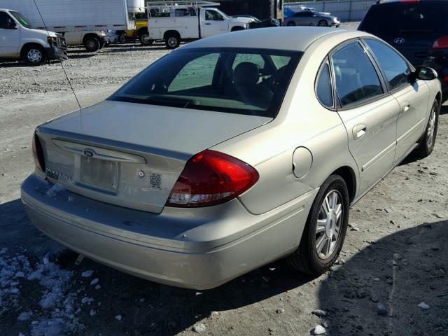 1FAFP56U65A249570 - 2005 FORD TAURUS SEL TAN photo 4