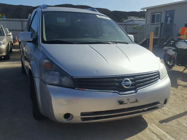 5N1BV28U58N118780 - 2008 NISSAN QUEST S SILVER photo 1