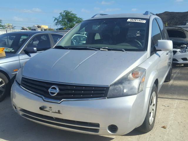 5N1BV28U58N118780 - 2008 NISSAN QUEST S SILVER photo 2