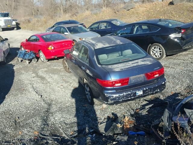 1HGCM56465A061302 - 2005 HONDA ACCORD LX BLUE photo 3