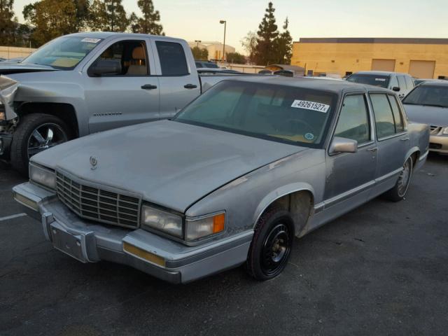 1G6CD53B3M4329031 - 1991 CADILLAC DEVILLE BLUE photo 2