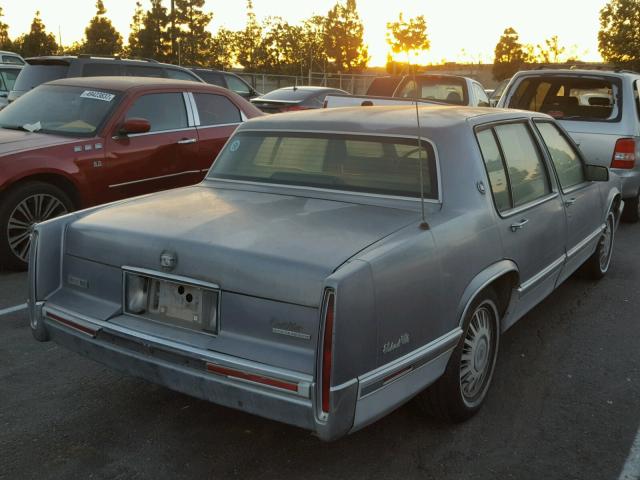 1G6CD53B3M4329031 - 1991 CADILLAC DEVILLE BLUE photo 4