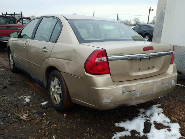 1G1ZT54855F318155 - 2005 CHEVROLET MALIBU LS 米色 照片 3