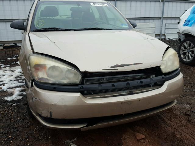 1G1ZT54855F318155 - 2005 CHEVROLET MALIBU LS BEIGE photo 9