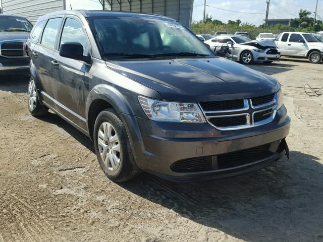 3C4PDCAB3FT719663 - 2015 DODGE JOURNEY SE GRAY photo 1