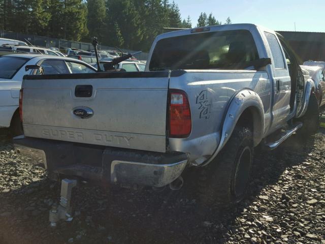 1FT8W3BT7GEA03999 - 2016 FORD F350 SUPER SILVER photo 4