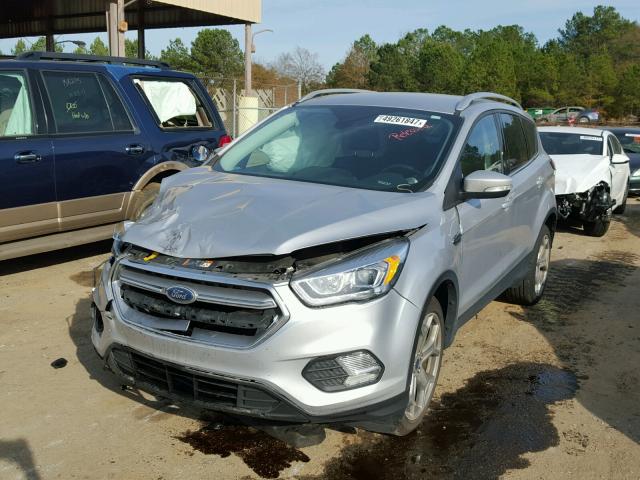 1FMCU0JDXHUA18542 - 2017 FORD ESCAPE TIT SILVER photo 2