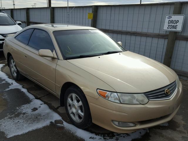 2T1CF22P32C552621 - 2002 TOYOTA CAMRY SOLA GOLD photo 1