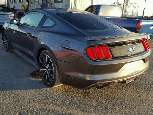 1FA6P8CF1G5303330 - 2016 FORD MUSTANG GT CHARCOAL photo 3