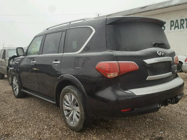 JN8AZ2NE8G9121864 - 2016 INFINITI QX80 BLACK photo 3