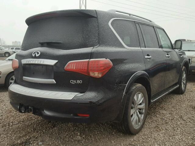 JN8AZ2NE8G9121864 - 2016 INFINITI QX80 BLACK photo 4