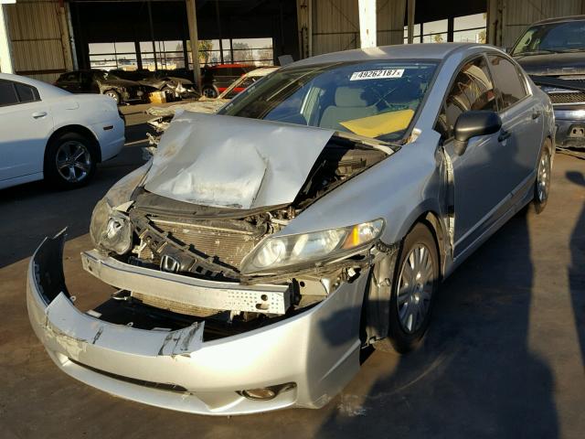 2HGFA16359H327177 - 2009 HONDA CIVIC VP SILVER photo 2