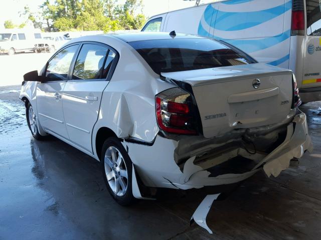 3N1AB61E47L705458 - 2007 NISSAN SENTRA 2.0 WHITE photo 3