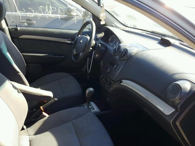 KL1TD56658B113802 - 2008 CHEVROLET AVEO BASE Көк фото 5