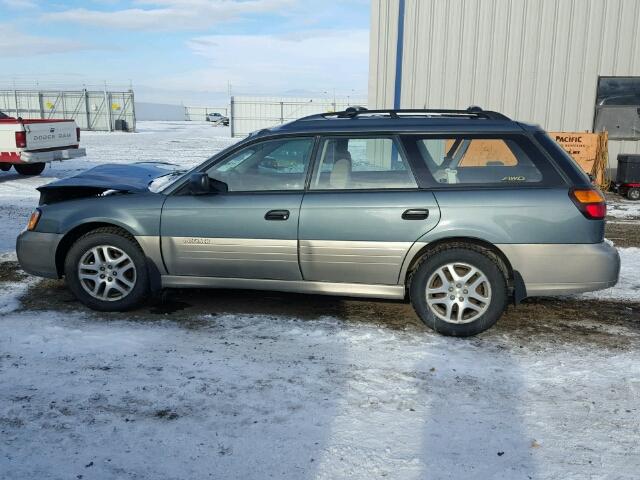 4S3BH665417652233 - 2001 SUBARU LEGACY OUT GREEN photo 9