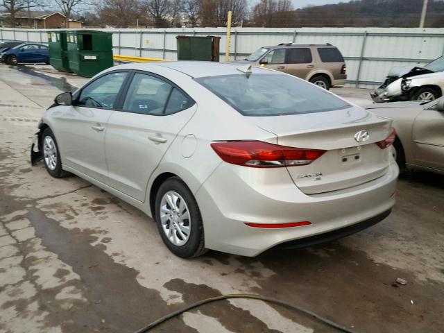 5NPD74LF5HH126874 - 2017 HYUNDAI ELANTRA SE SILVER photo 3