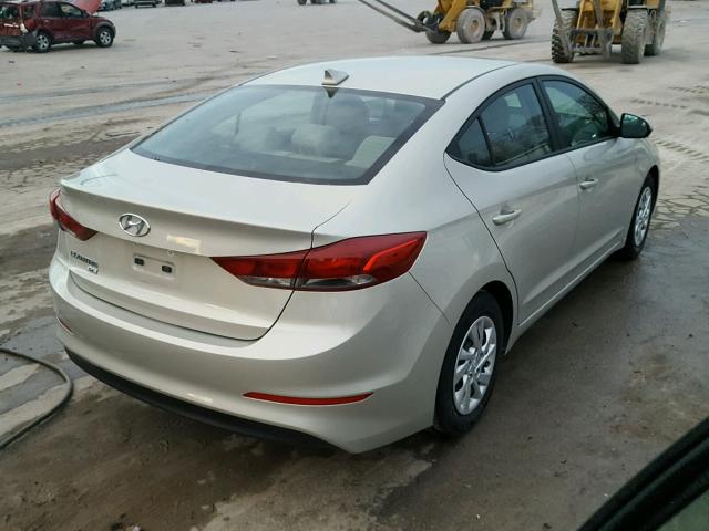 5NPD74LF5HH126874 - 2017 HYUNDAI ELANTRA SE SILVER photo 4