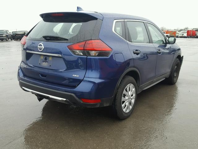 KNMAT2MV5HP513177 - 2017 NISSAN ROGUE S BLUE photo 4