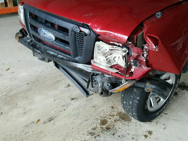 1FTYR10DX6PA73653 - 2006 FORD RANGER RED photo 9