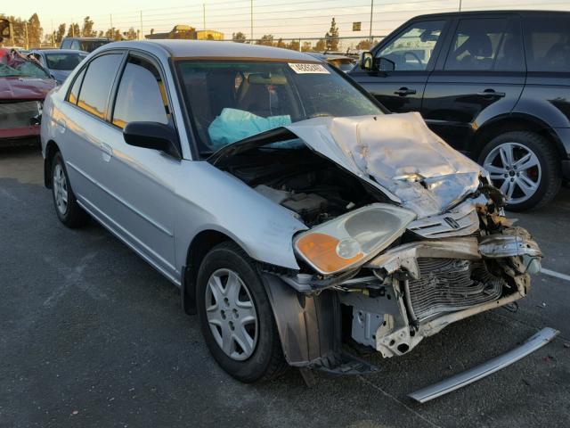 1HGES16503L009441 - 2003 HONDA CIVIC LX SILVER photo 1