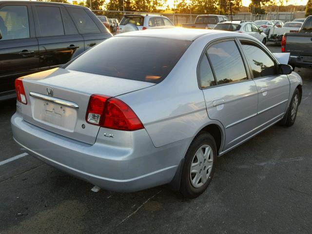 1HGES16503L009441 - 2003 HONDA CIVIC LX SILVER photo 4