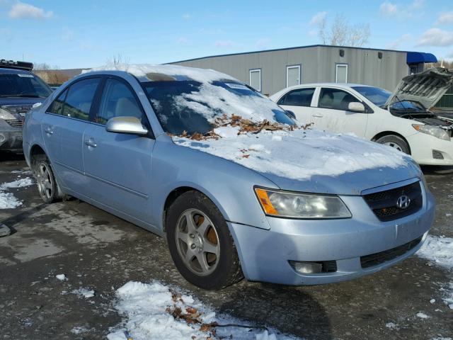 5NPEU46F76H124453 - 2006 HYUNDAI SONATA GLS BLUE photo 1