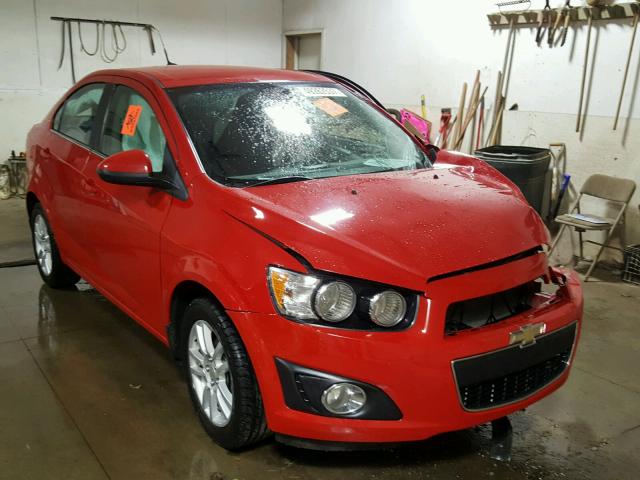 1G1JC5SH8D4131129 - 2013 CHEVROLET SONIC LT RED photo 1