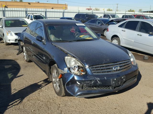 JNKCV51F96M612812 - 2006 INFINITI G35 BLUE photo 1